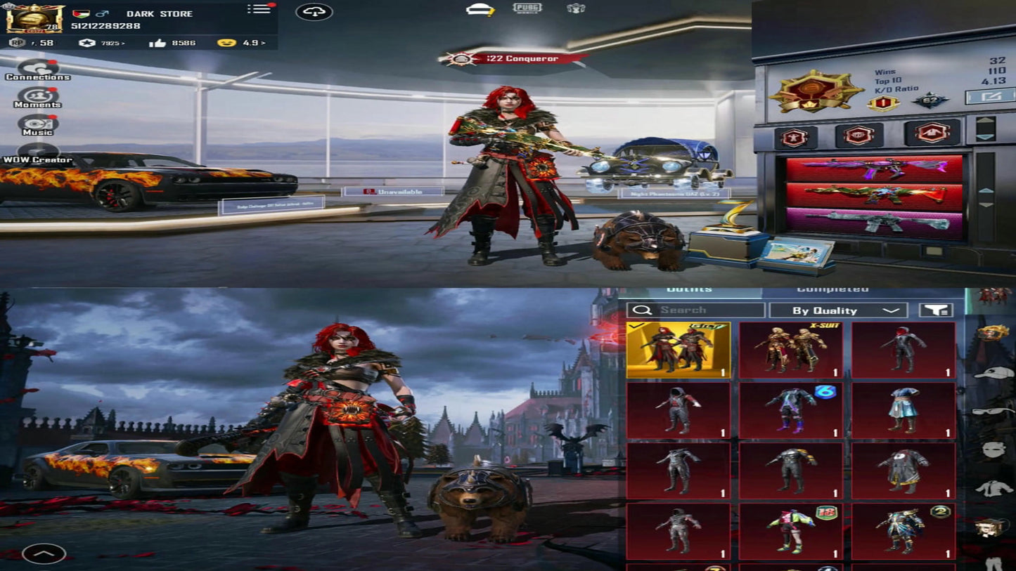 🔫 M416 Shinobi + Roaring MAX 🔥 M416 Glacier (Lvl 4) ❄️ Ignis X-Suit (Level 3) 🔥 SPORTS CAR + C8S22 CONQUEROR | #V5T9M2R