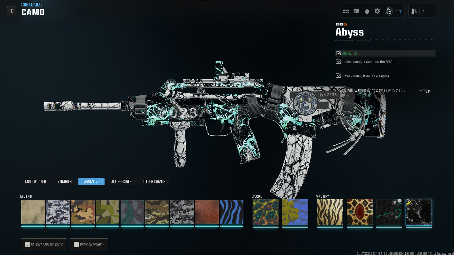 ๐ฅ BO6 EVERYTHING UNLOCKED ๐ฅ Dark Matter + Nebula + Abyss ๐ Prestige Legend ๐ Level 1000 ๐ All Guns Maxed ๐ 2000+ Camos ๐จ Season 3 & 4 Battle Passes Purchased ๐ All Pictures Attached ๐ Full Access ๐ Linkable to: Steam , Battle.net, PSN, Xbox ๐น๏ธ #avKRqu