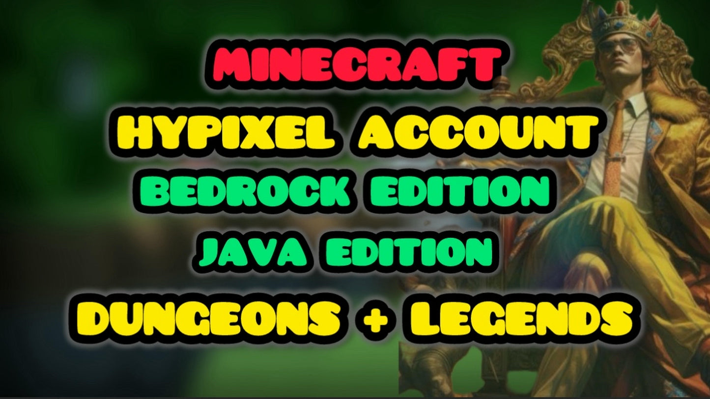 γπ‘οΈ Minecraft πγ Java + Bedrock π§ Instant Entry πΈ Not Banned on Hypixel π Trusted Mail π Safe Data #WXMB64