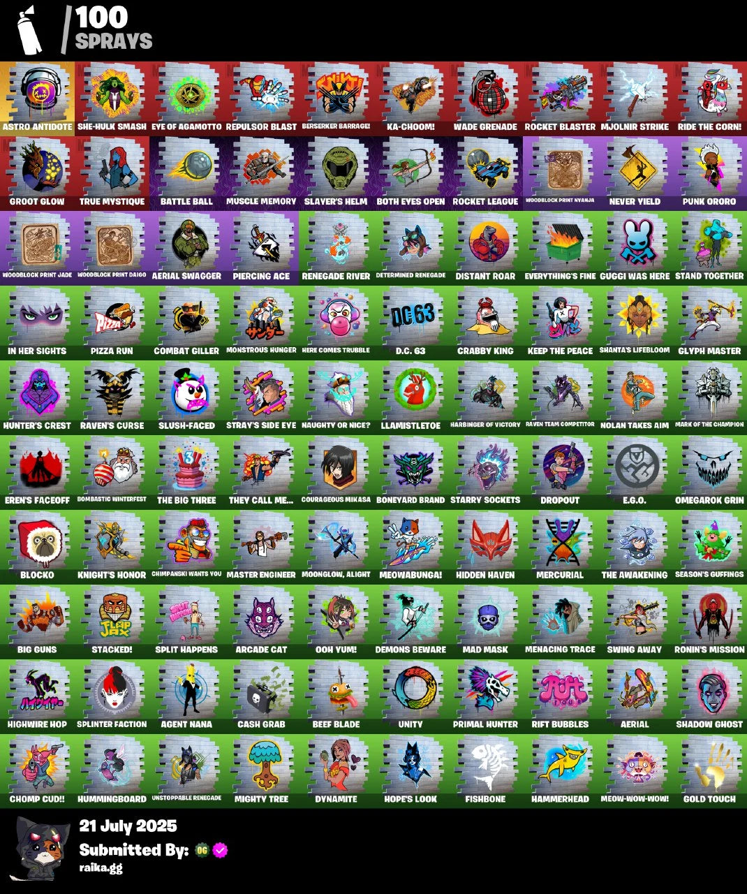 💯🔥𝙀𝙓𝘾𝙇𝙐𝙎𝙄𝙑𝙀 🔥💯•98 SKINS• 🔥 Dark Skully 🔥 Travis Scott 🔥Astro Jack 🔥 Gold Midas 🔥 The Ageless 🔥 Omegarok 🔥 Renzo the Destroyer 🔥 Raz 🔥 Fade 🔥350 VB