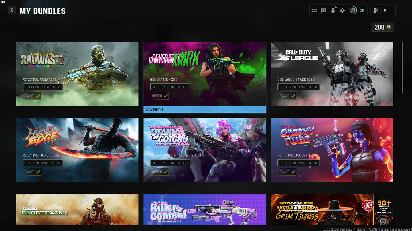 💎 BO6 💥 22 PREMIUM BUNDLES UNLOCKED | 🧠 PRESTIGE COMPLETED 🌀 33x NEBULA • 18x ABYSS | 🔫 30 SWEAT META GUNS MAXED 🏆 50+ RANKED VICTORIES | ⚡ WZ4 QUICK LAUNCH SETUP 🌐 LINKED FOR: STEAM 💻 • BNET 🛠️ • PSN 🎮 • XBOX 🅧 #d2hap5 PSN 🎮 • XBOX 🅧