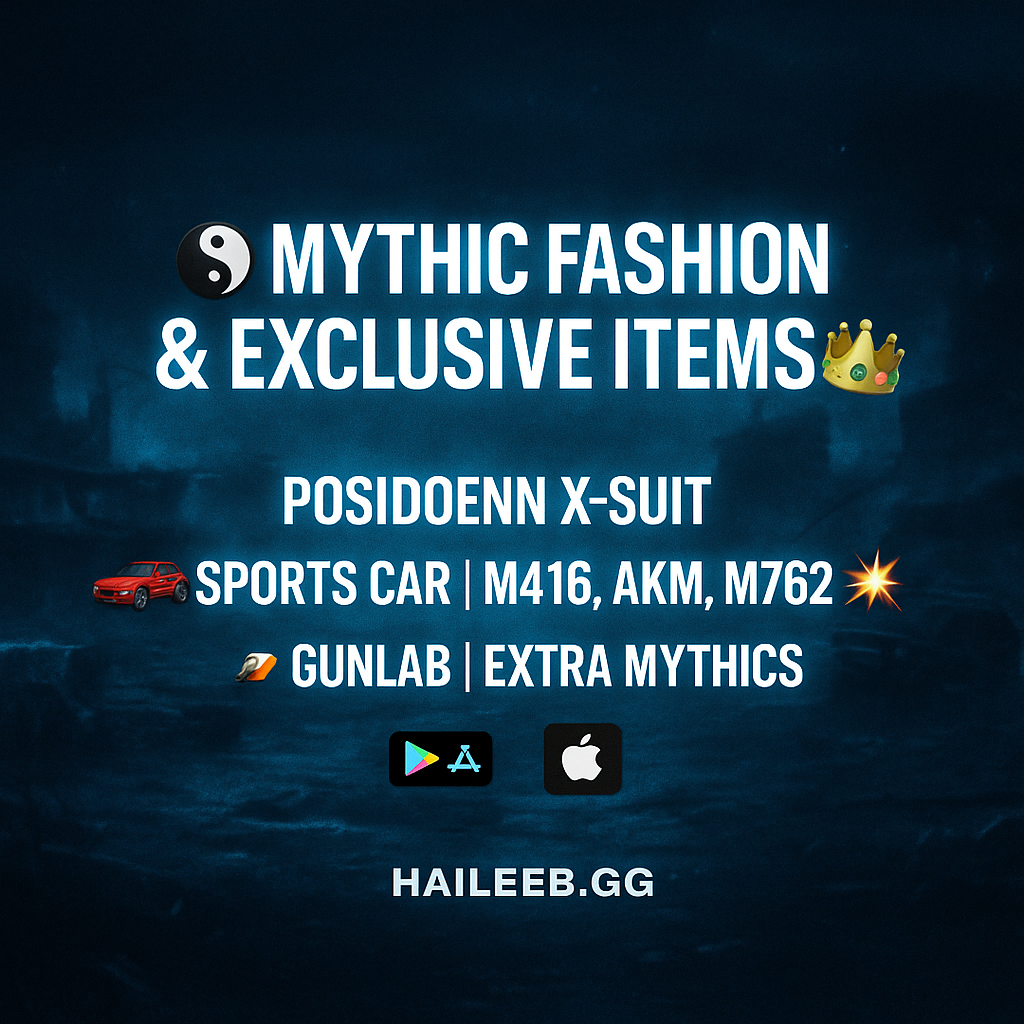 ☯️ MYTHIC FASHION 137/300 👑 | POSIDOENN X-SUIT (5-STAR) ⭐ | 01X SPORTS CAR 🚗 | 47X GUNLAB (5x MAXX 🔥 13X KILL MSG 💀) | M416 X AKM X M762 COMBO 💥 | WHITE MUMMYY SET RA 👻 | THE FOOOL SET 🎭 | 33X EXTRA MYTHICS 💎ACCOUNT LEVEL 83 HIGH 📈