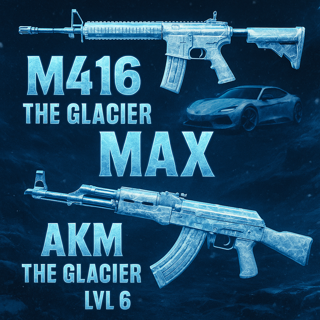 🔥 DEMAND SPORTS CAR 🚗 | M416 GC x AKM GC COMBO 💥 | 17x DEMANDING GUNLAB 🔫 | M416 THE GLACIER MAX ❄️ | AKM THE GLACIER LVL 6 🔐 | 3X GUNMAX ⚔️ | MYTHIC FASHION 47/50 👑 | KILLING MACHINE SET 💥 | MIDNIGHT SET 🌙 | ACCOUNT LEVEL 73 HIGH 📈