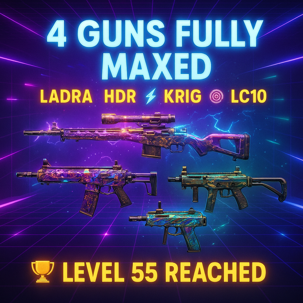 π₯ BO6 + WZ4 ACCOUNT π₯ π« Maxed Weapons: HDR, LADRA, KRIG C, LC10 π§ Level 55 Unlocked | π― 30 Top Placements π‘οΈ Ranked Mode Enabled | ποΈ Full Access π Link: Steam β’ BNET β’ PSN β’ Xbox