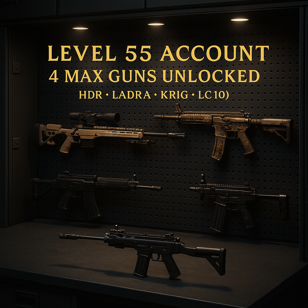 ๐ฎ BLACK OPS 6 | ๐ 4 META Guns Maxed (HDR โก, LADRA ๐ฅ, KRIG C ๐ฏ, LC10 ๐ฃ) ๐๏ธ Level 55 | ๐ WARZONE Ranked Ready ๐ฅ 30x Top Placements | ๐ Full Access ๐ Linkable: Steam ๐ฎ โข Battle.net ๐ฅ๏ธ โข PSN ๐ฎ โข Xbox ๐ฆ