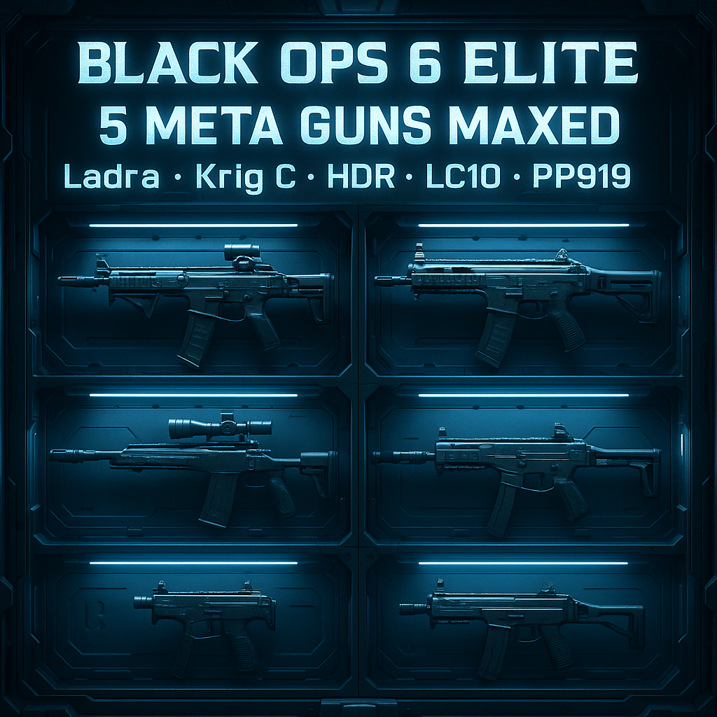 🚀 BLACK OPS 6 META BEAST | 💥 5 Guns Maxed: LADRA • KRIG C • HDR • PP919 • LC10 🔝 Level 55 Reached | 👑 Warzone Predator Access 🥇 30x Top 1% Match Wins | 🔐 Full Account Ownership 🔗 Linkable: Steam 🎮 • BNET 💾 • PSN 🎯 • Xbox 🅇 | #BGeZJw