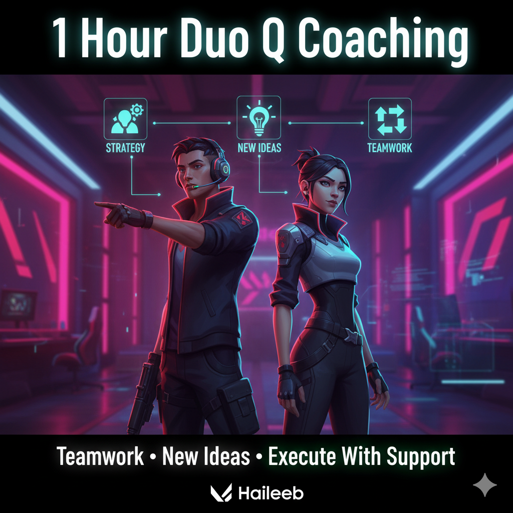 1 Hour of Duo Q Coaching | We’ll help you Understand Teamwork, Share New Ideas, Support You in Executing Your Own