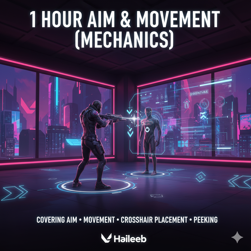 1 Hour Aim & Movement (Mechanics) | We'll Cover Aim, Movement, Crosshair Placement, and Peeking Techniques