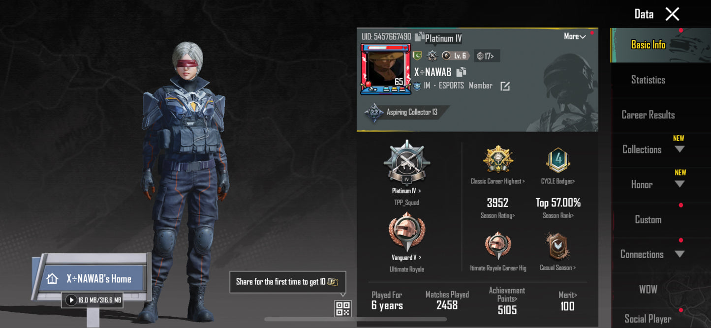 🎯 Level 65 🎯 UZI level 3 🎯 2x Gun lab 🎯 10+ Mythic 🎯 Pati Outfit 🚀 Best smurf account 🚀 No Glacier 🚀 No Fool 🚀 No Mummy 🚀