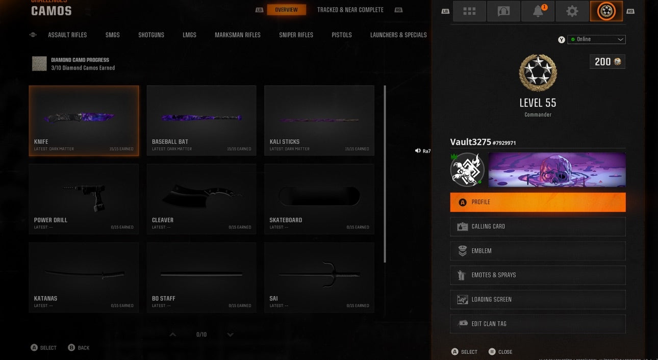 ⚡ Dark Matter 33 Unlocked Including New Guns C56 Amax, Kilo, Ladra + HDR 📊 Level 55+ 50 Wins | 💾 17 Operators | 🚀 Ranked Ready | 🔌 BO6 | 🌐 Steam • Battle.net • PSN • Xbox | ⚠️ WZ4 & BO6