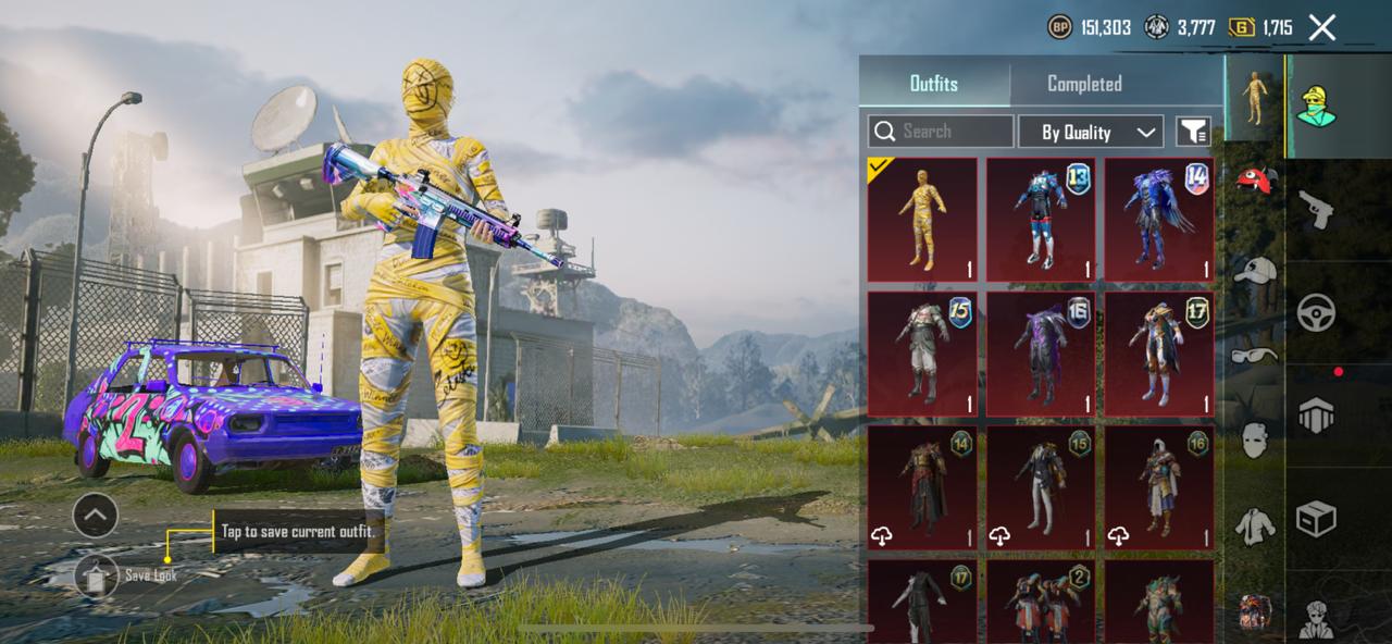 π‘ Yellow Mummy Set π₯ PUBG MOBILE OG ACCOUNT | LEVEL 68 | RARE SKINS + UMP & GROZA UPGRADES π₯
