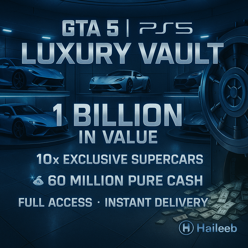 🦌 PS5 🦕 1 Billion Total ( 60million Pure Cash + Cars ) 🦜10x SuperCars ✔ GTA 5 Top-tier Account ⚡ Next-Level Flex ⚡ Verified Login Access 🚀 Golden Transfer Method #q244wN