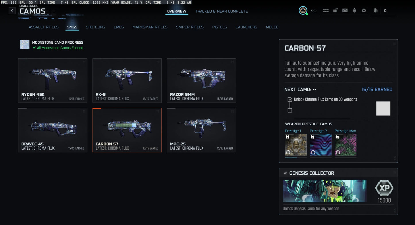 BO7 Genesis Camo Hand Unlock Service (Final Campaign Mastery) | Moonstone , Chroma Flux l 100% Safe