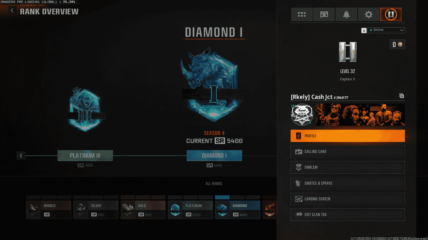 ๐๏ธโจ BO6 DIAMOND TIER LEGEND โจ๐๏ธ ๐ SR 5404 | ๐
SEASON 4 CHAMPION ๐ง 18 META OPERATORS MASTERED ๐ฅ PRESTIGE MODE UNLOCKED ๐ INSTANT LINK: Steam โข BNET โข PSN โข Xbox ๐ฎ BLACK OPS 6 DOMINATOR #nMJxTB