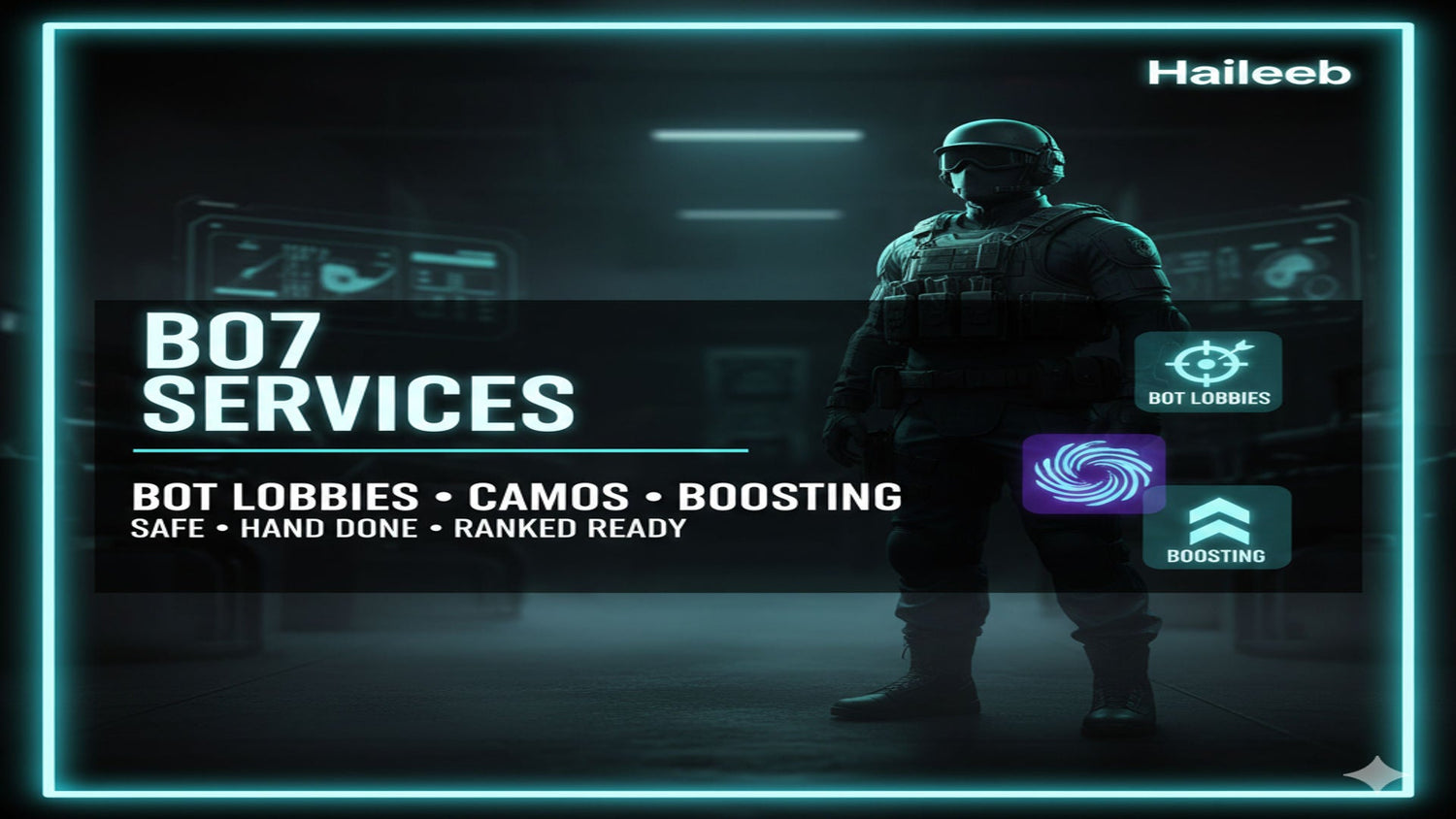 BO7 Services: Bot Lobbies, Camos, Boosting - Haileeb