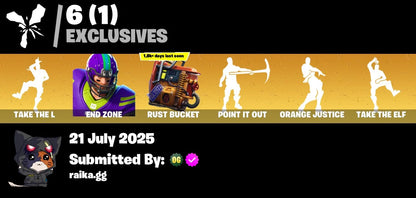 🔥[PC/PSN/XBOX]🔥 91 skins 🔥 Take The L 🔥 End Zone 🔥 Zenith 🔥 Dire 🔥 Hybrid 🔥 Drift 🔥 Blackheart 🔥The Visitor 🔥 Ragnarok 🔥 Son Goku 🔥 Lynx 🔥 Shogun 🔥 A.I.M. 🔥 500 VB