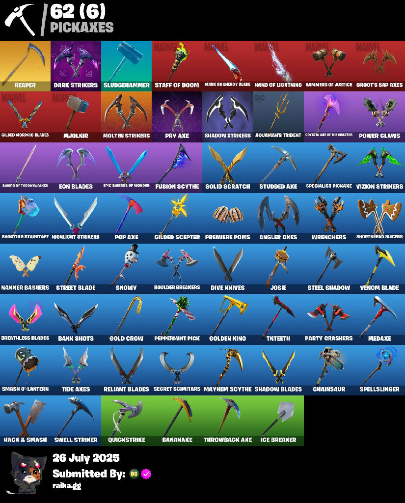 ? 66 skins | Gold TNTina | Gold Meowscles | Gold Brutus | Gold Midas | Eternal Knight | Gear Specialist Maya