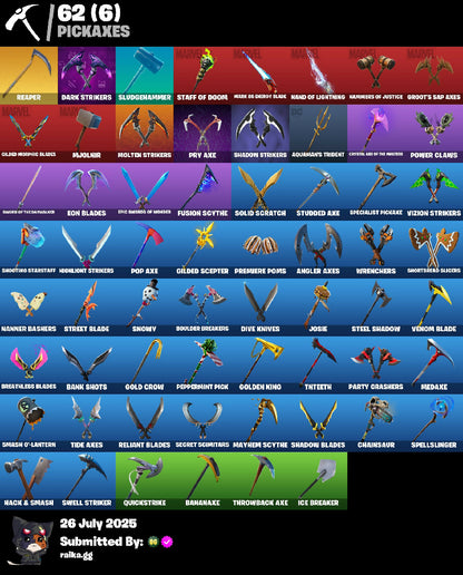 ? 66 skins | Gold TNTina | Gold Meowscles | Gold Brutus | Gold Midas | Eternal Knight | Gear Specialist Maya