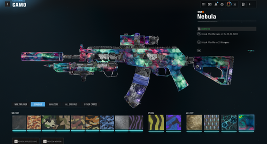 🪐 Nebula Camo Unlocked 🏅 500 Camos + Level 55 ⚡ Handmade 🔑 Full Access 🌐 Steam/BNet/PSN/Xbox 🎮 BO6 & WZ4