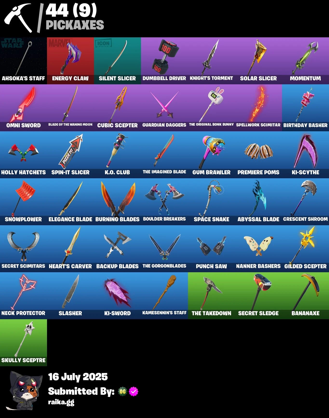✨[PC/PSN/XBOX]✨32 skins | The Imagined | Cyclo | Kado Thorne | The Origin | Krrsantan | Ahsoka Tano | Doctor Strange | Prowler | Polar Peely | Khaby Lame | 1100 VB
