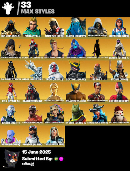 ?[PC/PSN/XBOX]? 94 skins | Torin | Spire Assassin | Sentinel | Zenith | Hybrid | Blackheart | Kymera | Calamity | Joey | Predator | Ruin | Rox | The Cube Queen | 50 VB