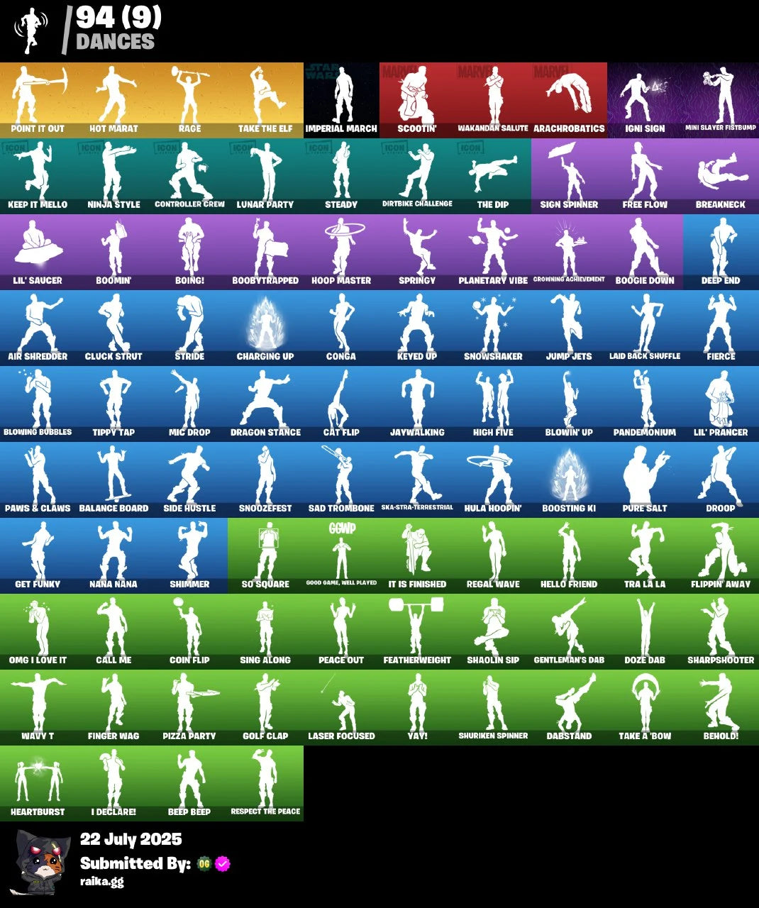⭐[PC/PSN/XBOX]✨105 skins ✨ Gold Meowscles | Gold Brutus | Gold Midas | Point It Out | Hot Marat | Rage | Take The Elf | Astroworld Cyclone | Astro Jack | 300 VB