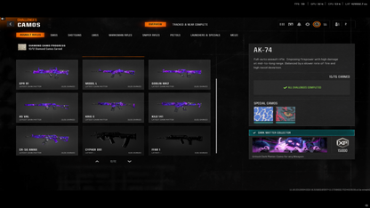 📀 BO6 + WZ4 | ✨ 33x Dark Matter Skins | 🎯 9x META Loadouts (Sniper, Fear1, Krig C, LC10...) 🧱 Level 55 | 🧿 50 Wins Secured | 🎮 Crossplay Ready: Steam • BNET • PSN • Xbox #DvRduK