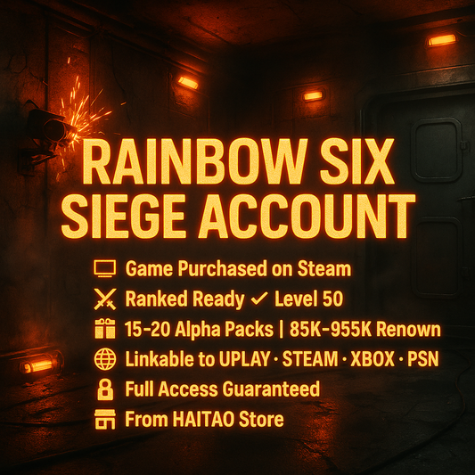 🎯 Elite Siege Account | 🔥 Ranked Ready | 📈 Lvl 50 Secured | 🎉 Up to 20 Alpha Packs | 💴 100K Renown Stacked | 🔗 Link Uplay / Steam / Console | 🚀 Instant Access