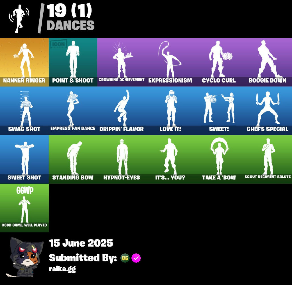 24 skins | Championship Aura | Mizuki | Renzo the Destroyer | Black Widow (Snow Suit) | Santa Dogg | Thunder | Imani | Captain Hypatia | 200 VB