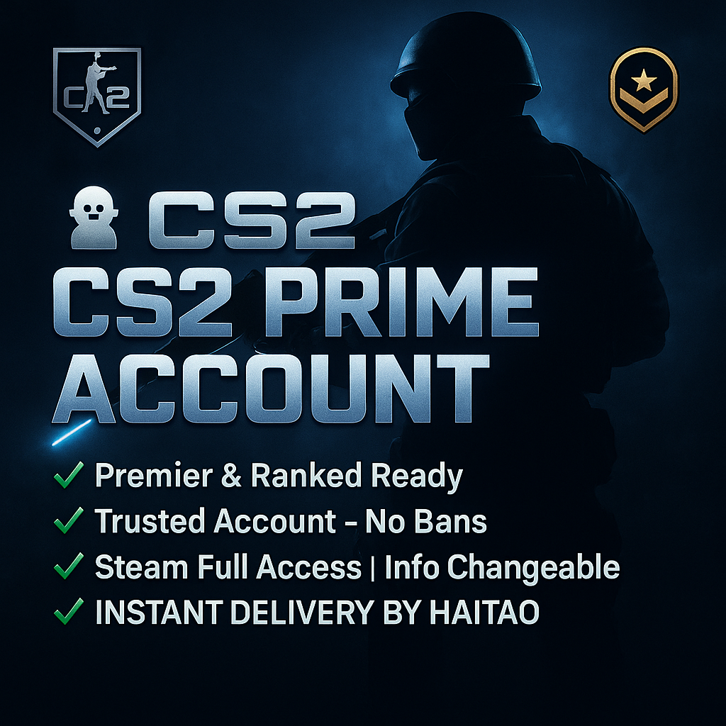 〽️ CS2 ✔️ Prime Account ✔️ Premier Ready ✔️ Ranked Ready ✔️ Trusted Account ✔️ Not Banned Anywhere ✔️ Steam Full Access ✔️ Instant Delivery By Haitao ✔️ Changeable Info