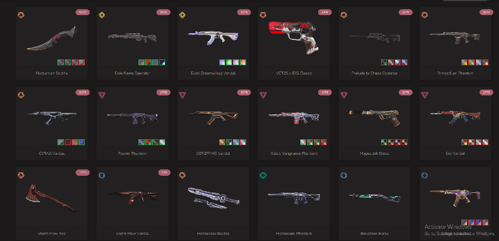 ⚡ EU / TUR ⚡ 48 Skins ⚡ Evori Dreamwings Vandal ⚡ VCT25 x JDG Classic ⚡ CYRAX Vandal ⚡ Primordium Phantom ⚡ XERØFANG Vandal⚡ Reaver Phantom ⚡ Elderflame Operator⚡ Level 59 ⚡ Ranked Ready ⚡ Smurf Account ⚡ Full access ⚡ Instant Delivery #pJd9cc
