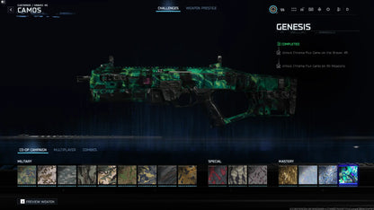 BO7 Genesis Camo Hand Unlock Service (Final Campaign Mastery) | Moonstone , Chroma Flux l 100% Safe