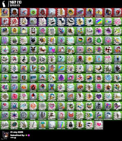 🎯[PC/PSN/XBOX]🎯 107 skins 🔥 Gold Brutus ✨ Gold Meowscles ⚡ Gold Midas 🔥 Carbon Commando 🚨 Trilogy 🚨 Royale Bomber ✨ Point Patroller 🔥 The Origin ⚡Snap |✔️ 50 VB