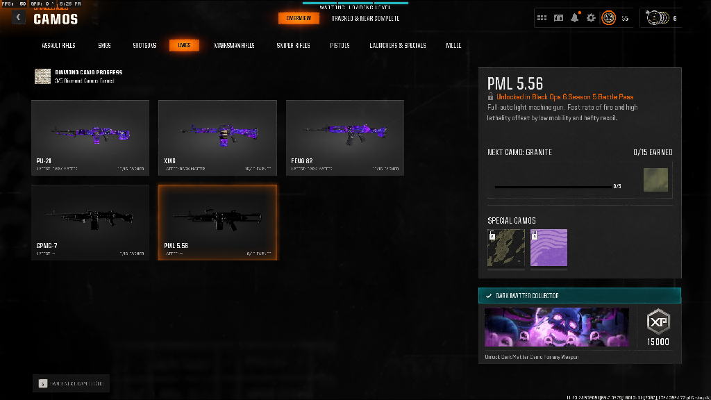 ✳️ Cheapest ✳️ BO6 / Warzone ✳️ 33x Dark Matter Camo on META GUNS ✳️ 33x ( Dark Spine , Diamond , Gold ) ✳️ 495 Camos ✳️ Ranked Ready ✳️ Level 55 ✳️ 50 Wins ✳️ Steam , Battle Net , PSN , XBOX #R4gOwB