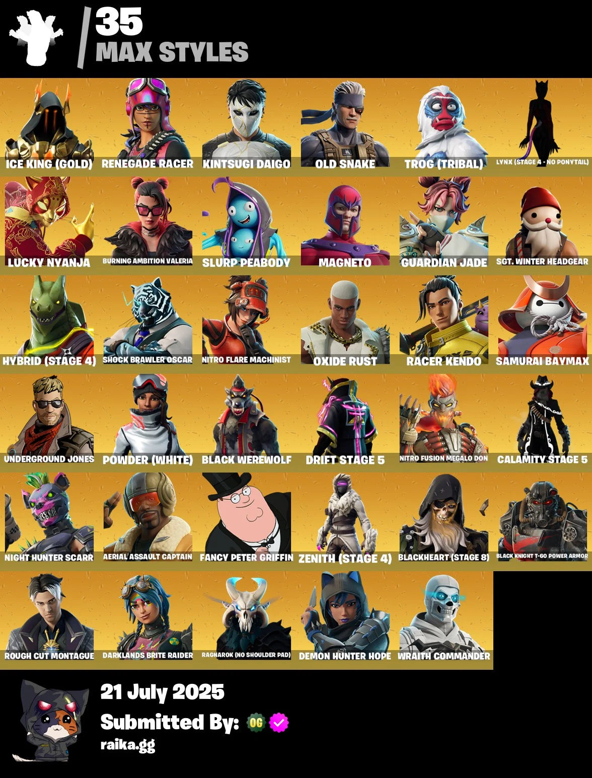 🔥[PC/PSN/XBOX]🔥 91 skins 🔥 Take The L 🔥 End Zone 🔥 Zenith 🔥 Dire 🔥 Hybrid 🔥 Drift 🔥 Blackheart 🔥The Visitor 🔥 Ragnarok 🔥 Son Goku 🔥 Lynx 🔥 Shogun 🔥 A.I.M. 🔥 500 VB