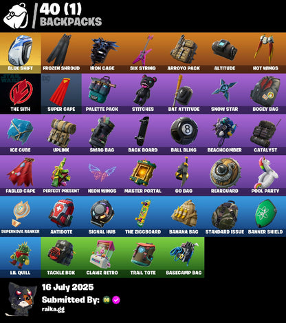 [PC/PSN/XBOX] 46 skins | Blue Striker | Rogue Agent | Power Chord | Drift | Zenith | Raven | Ragnarok | Rox | Sentinel | Lynx | Rippley vs Sludge | Snowfoot | 300 VB