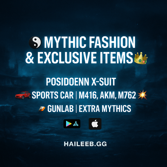 ☯️ MYTHIC FASHION 137/300 👑 | POSIDOENN X-SUIT (5-STAR) ⭐ | 01X SPORTS CAR 🚗 | 47X GUNLAB (5x MAXX 🔥 13X KILL MSG 💀) | M416 X AKM X M762 COMBO 💥 | WHITE MUMMYY SET RA 👻 | THE FOOOL SET 🎭 | 33X EXTRA MYTHICS 💎ACCOUNT LEVEL 83 HIGH 📈