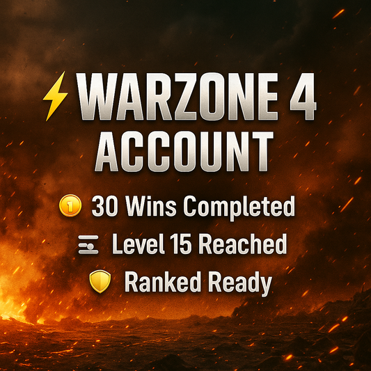 ⚔️ Warzone 4 | 📈 Level 15 Completed | 🏅 30 Top Matches Secured 🧬 All-Star Operator Lineup | 🔓 Full Ownership | 📝 Editable Info 🌐 Cross-Platform: Steam • Battle.net • PSN • Xbox