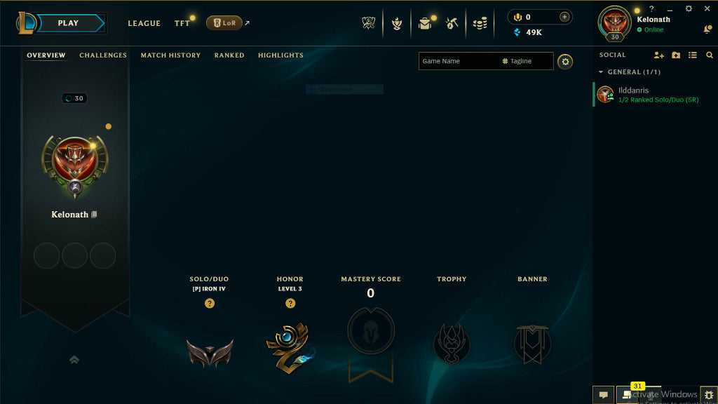 🌺 Secure 🌺 Season 15 🌺 NA 🌺 IRON IV 0LP 🌺 BE 49,000 🌺 Champions 20 🌺 5x Skin Shards 🌺 0W/ 1L Placements 🌺 North America 🌺 Season 15 Split 3 Ready 🌺 Handmade 🌺 #DSdQwX