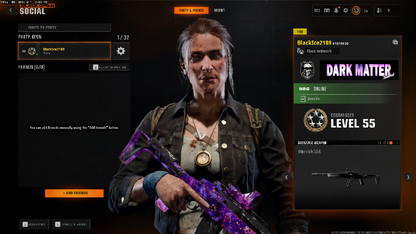 ✳️ Cheapest ✳️ BO6 / Warzone ✳️ 33x Dark Matter Camo on META GUNS ✳️ 33x ( Dark Spine , Diamond , Gold ) ✳️ 495 Camos ✳️ Ranked Ready ✳️ Level 55 ✳️ 50 Wins ✳️ Steam , Battle Net , PSN , XBOX #R4gOwB