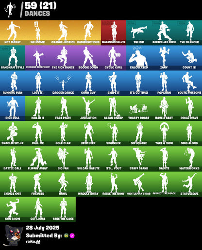 18 SKINS | HOT MARAT|RAMBUNCTIOUS|RUST BUCKET|ORANGE JUSTICE|DJ YONDER | 850 VBUCKS