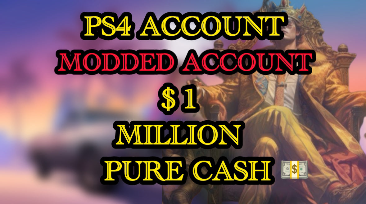 Buy GTA 5 PS4 Modded Account • $100M Pure Cash • Level 30 • Handcrafted • No Ban History