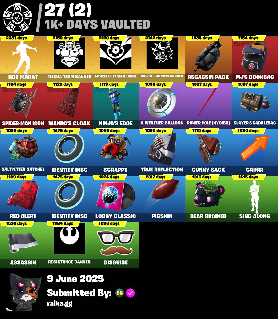 [PC/PSN/XBOX]🔥𝐒𝐓𝐀𝐂𝐊𝐄𝐃 𝐄𝐗𝐂𝐋𝐔𝐒𝐈𝐕𝐄🔥166 skins ⭐ IKONIK ⭐ Katalina ⭐ John Wick ⭐ CANDY AXE ⭐ The Ice King ⭐ Blackheart ⭐Valeria ⭐ Luxe ⭐ Zenith ⭐ Ruin ⭐Hades ⭐ 100 VB