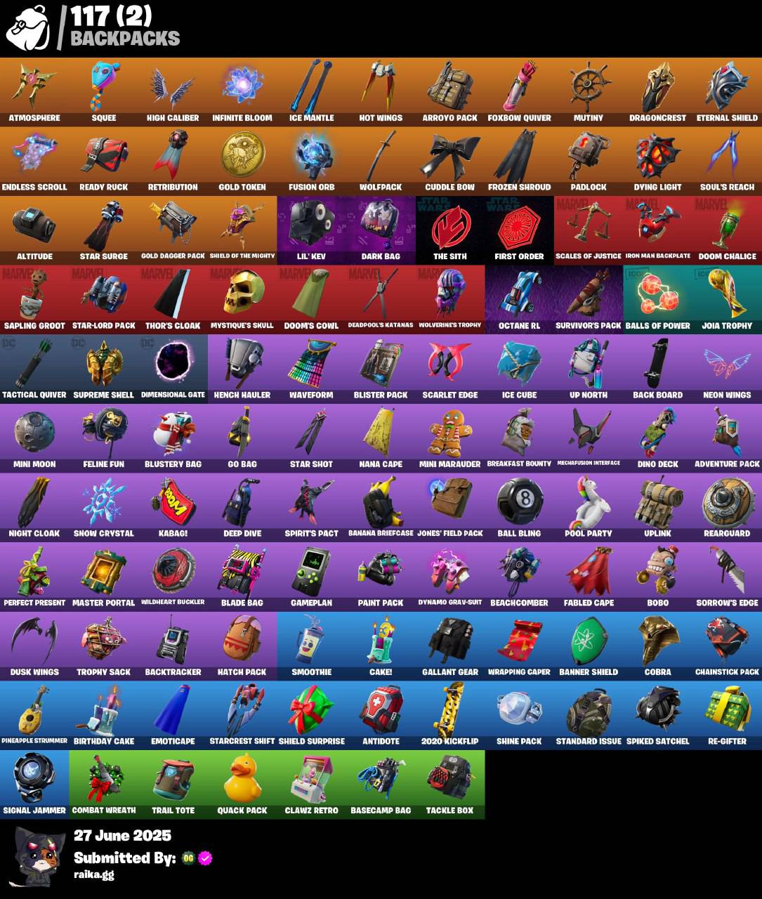 ⭐[PC/PSN/XBOX] 120 skins | Gold Midas | Gold Brutus | Rox | The Ice King | Blackheart | Fusion | Ruin | Alli | Zenith | Sentinel | The Scientist | Polarity | 450 VB