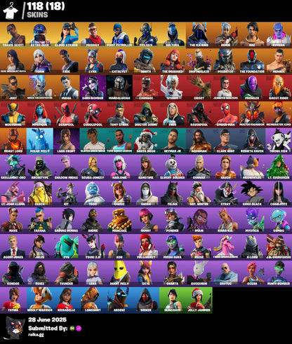 🔥𝙊𝙍𝙄𝙂𝙄𝙉𝘼𝙇 𝙈𝘼𝙄𝙇🔥[PC/PSN/XBOX] 118 skins | Travis Scott | Astro Jack | Cloud Striker | Prodigy | Point Patroller | Trilogy | Sultura | The Ice King | Ronin | Raz | Kymera | 450 VB