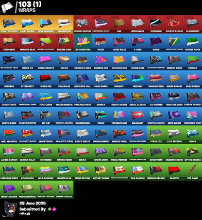 🔥𝙊𝙍𝙄𝙂𝙄𝙉𝘼𝙇 𝙈𝘼𝙄𝙇🔥[PC/PSN/XBOX] 118 skins | Travis Scott | Astro Jack | Cloud Striker | Prodigy | Point Patroller | Trilogy | Sultura | The Ice King | Ronin | Raz | Kymera | 450 VB
