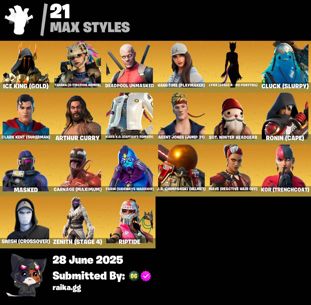 🔥𝙊𝙍𝙄𝙂𝙄𝙉𝘼𝙇 𝙈𝘼𝙄𝙇🔥[PC/PSN/XBOX] 118 skins | Travis Scott | Astro Jack | Cloud Striker | Prodigy | Point Patroller | Trilogy | Sultura | The Ice King | Ronin | Raz | Kymera | 450 VB
