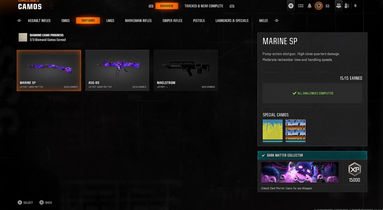 📀 BO6 & WZ4 | 🚧 33x Dark Matter Hand Leveled 9x Meta Guns Loadouts (Snipers , Fear1, C56,Kilo,Ladra,Lc10,KrigC,HDR) | 🪙 500+ Premium Camos | 🧱 Level 55 | 🧿 50 Ranked Wins | 🗺️ Crossplay: Steam • BNET • PSN • Xbox