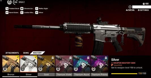 💎 Level 40+ | 🔓 All Weapons Unlocked | ☠️ DeadSEC Unlocked | 🌐 PC/XBOX/PS | ✋ Hand Leveled | 🎯 Ranked Ready | ✅ SILVER Camo (M4A1) | 📊 87% Challenges Completed | #X9T4R7K