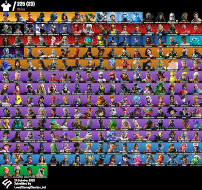 [PC/XBL/NINTENDO] 225 Skins | Lina Scorch | Championship Aura| Blue Team Leader| Blue Striker |Prodigy | Controller | Ol' Woody | Basic Basher | S12-Badge-3 | 100 VB